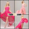 2013 New Style Sheath Floor-Length Chiffon One Shoulder Made In China Front Short Long Back Prom Dre