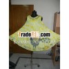 peacock printed umbrella dress