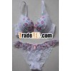 with lace /print bra&brief set