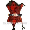 Red Outwear underbust corset plus size top quailty in cheap price Top professional corset