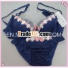 ladies latest design bra & brief set with emb design