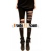 sexy hot leggings for lady black and cuoout type