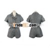 Linen jumpsuit / Linen stripe pattern jumpsuit / Woman jumpsuit