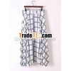 Multi Color Sleeveless Round Neck Striped Chiffon Blouse