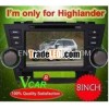 8 inch 2 DIN lettore DVD per Highlander