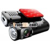 720P dual lens night version 2.0 M pixels driving recorder motion detection and cycle recording car 