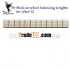 Pb Stick-on wheel balancing weights for 1/4OZ*12
