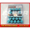 Blue Rays Aluminium Wheel Nuts Mazda M3 M6 RX7