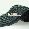 85keys silicone waterproof black wireless keyboard