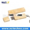 Natural Wood USB Flash Memory With Keyring