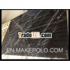 Chinese Natural Polished Marble Stone Black Marquina