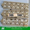 Coffee beige travertine mosaic trim