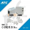 Portable Universal AC/DC switching adapter