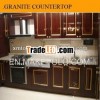 Countertop pearl white granite.