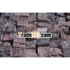 cubical red marble