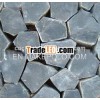 random basalt tile/ meshed flagstone paving stone flooring stone