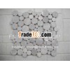 Cut Slices Round Tile Interlocking Marble Flooring
