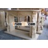 Calala Beige Marble Fireplace