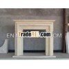 Natural Limestone Simple Fireplace Design