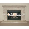 natural outdoor stone fireplace