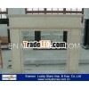 Indoor Decorate Beige Natural Marble Fireplace