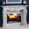 Decorative electric fireplace mantel