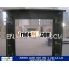 Chinese black granite fireplace mantel