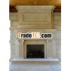 natural sandstone fireplace surround