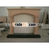 Natural Yellow Sandstone Tile Fireplace