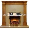 Composite gas fireplace surround