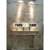 Pink onyx fireplace mantel surround design on sale
