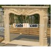 Outdoor carved cheapest fireplace designs