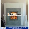 Indoor Decoration Nature White Stone Fireplace