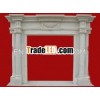 Antique electric fireplace surround