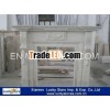 Nature White Marble Indoor Decorate Fireplace Stone