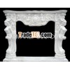 Carved contemporary fireplace surrounds