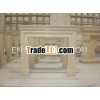 Stone Round Fireplace