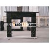 Indoor Decorative Black Granite Fireplace Mantel