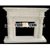 White Marble Elegant Fireplaces