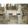 White marble fireplace