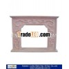 Indoor decorative fireplace mantel