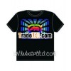 Sound Actived EL Panel Shirt Flashing fancy kids t-shirt