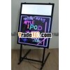 Tempered Glass LED writing board / color led massage board /light box writing board