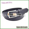 Men's Real Leather Embossed Belts Black