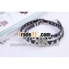 lantern skinny pu belt with rhinestone