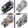 2012 fashion western comfortable noble beaded leather belt