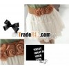 2013 Fashion Ladies chiffon flower Belt women Elastic waistband