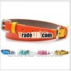 2013 fashion narrow unisex knitted leather belt