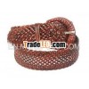 Real Leather Knitted Belts