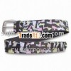 2012 Printing belts for men,  Holywood style